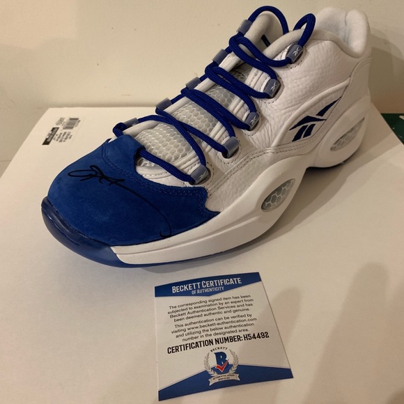 Signed Allen Iverson Reebok Question Sneaker